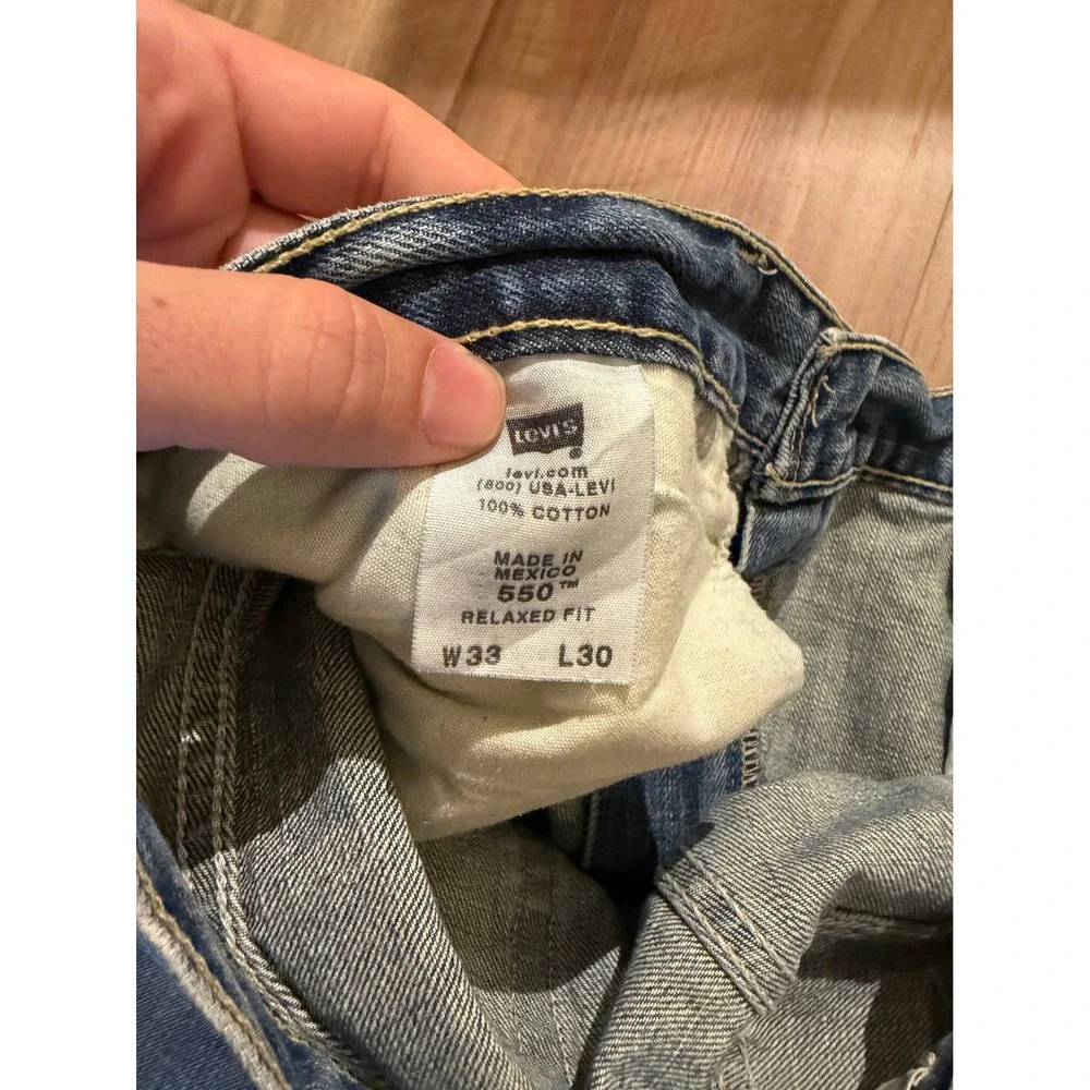 Levi's 550 Relaxed Fit Jeans Mens 33x30 Blue Medium Wash Denim Tapered Leg